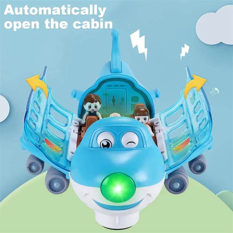 Toddler Electric Plane with Lights