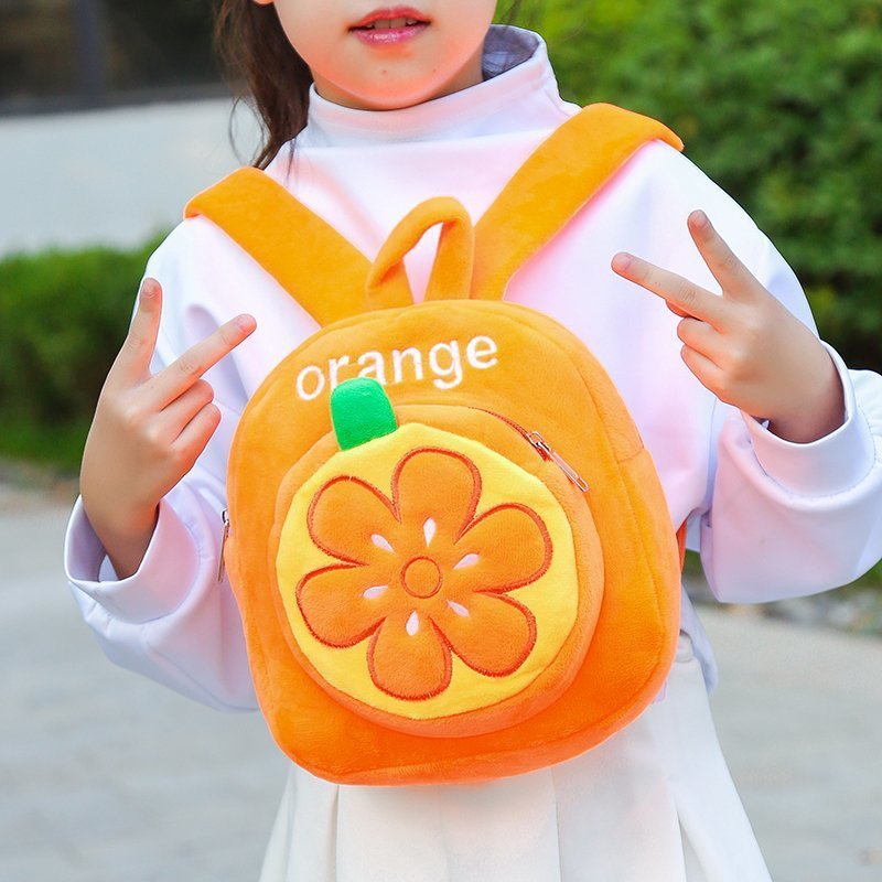 Plush Leisure Backpack for Kindergarten School