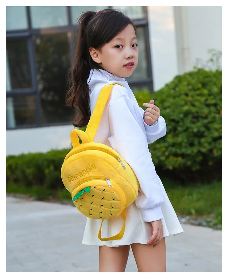 Plush Leisure Backpack for Kindergarten School