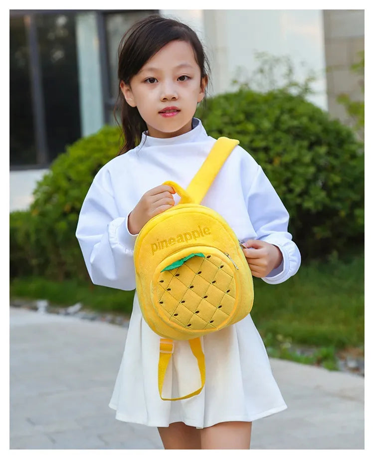 Plush Leisure Backpack for Kindergarten School