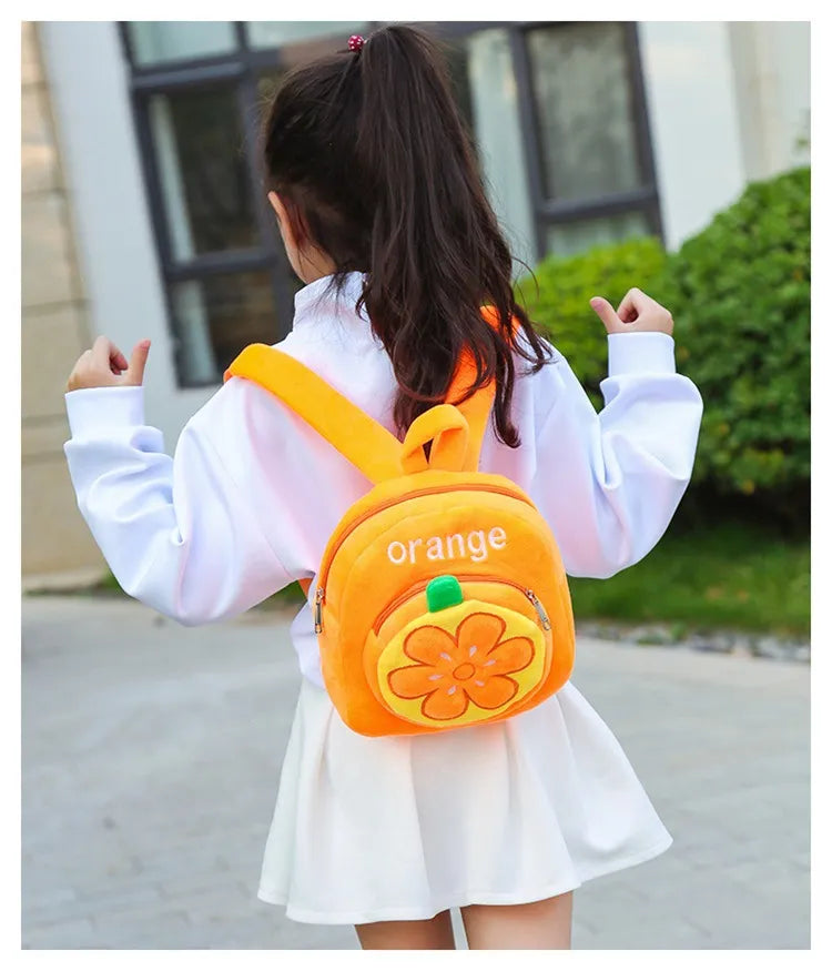 Plush Leisure Backpack for Kindergarten School