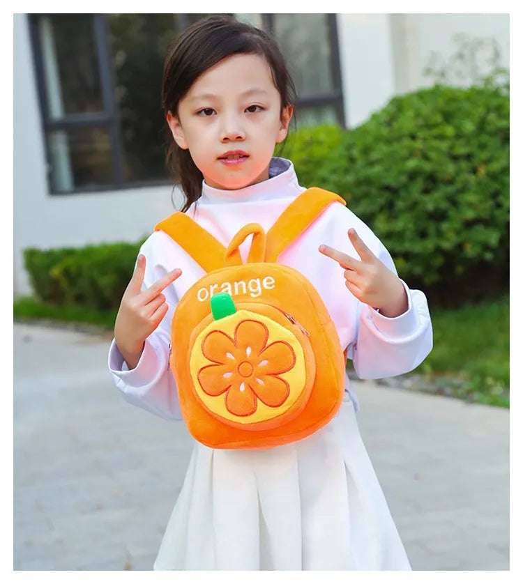 Plush Leisure Backpack for Kindergarten School
