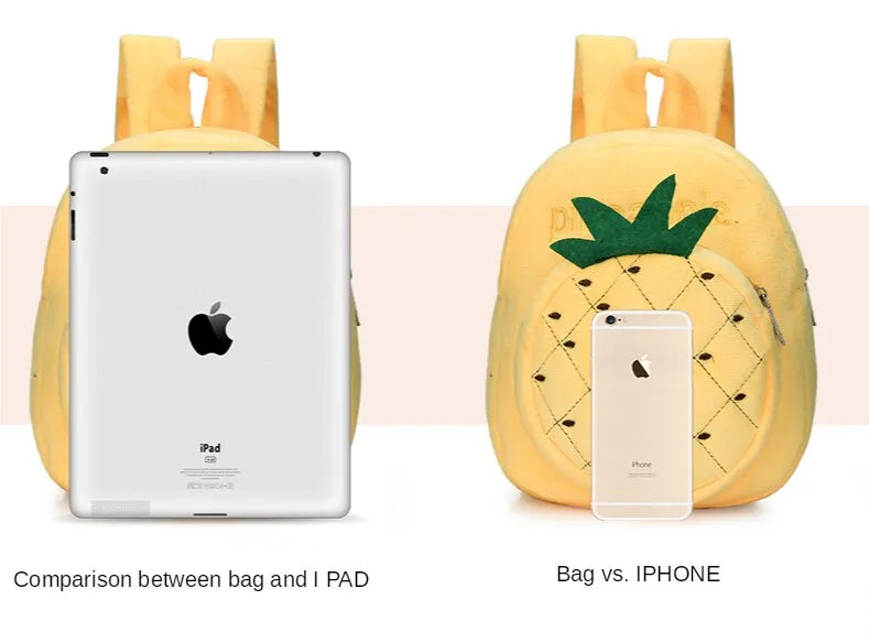 Plush Leisure Backpack for Kindergarten School