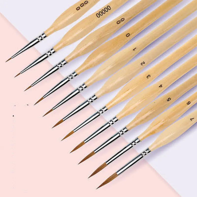 Elegant Three-Sided Watercolor Brushwork
